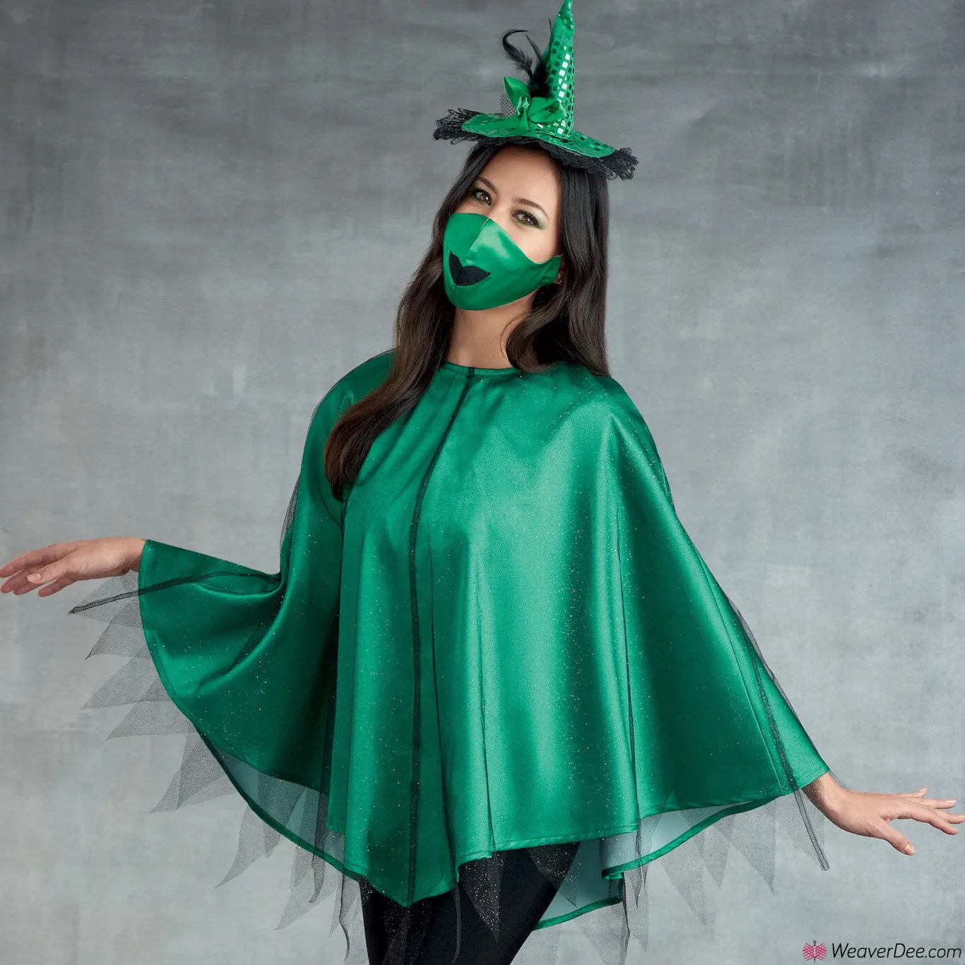 Simplicity Pattern S9350 Misses' Halloween Poncho Costumes & Face Masks