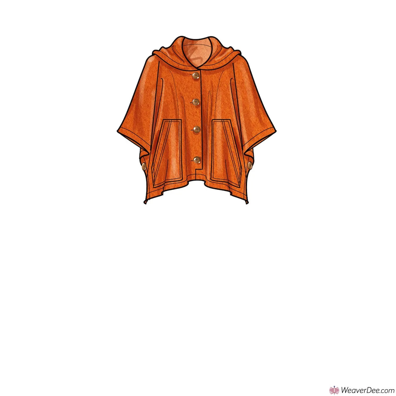 Simplicity Pattern S9649 Misses' Ponchos