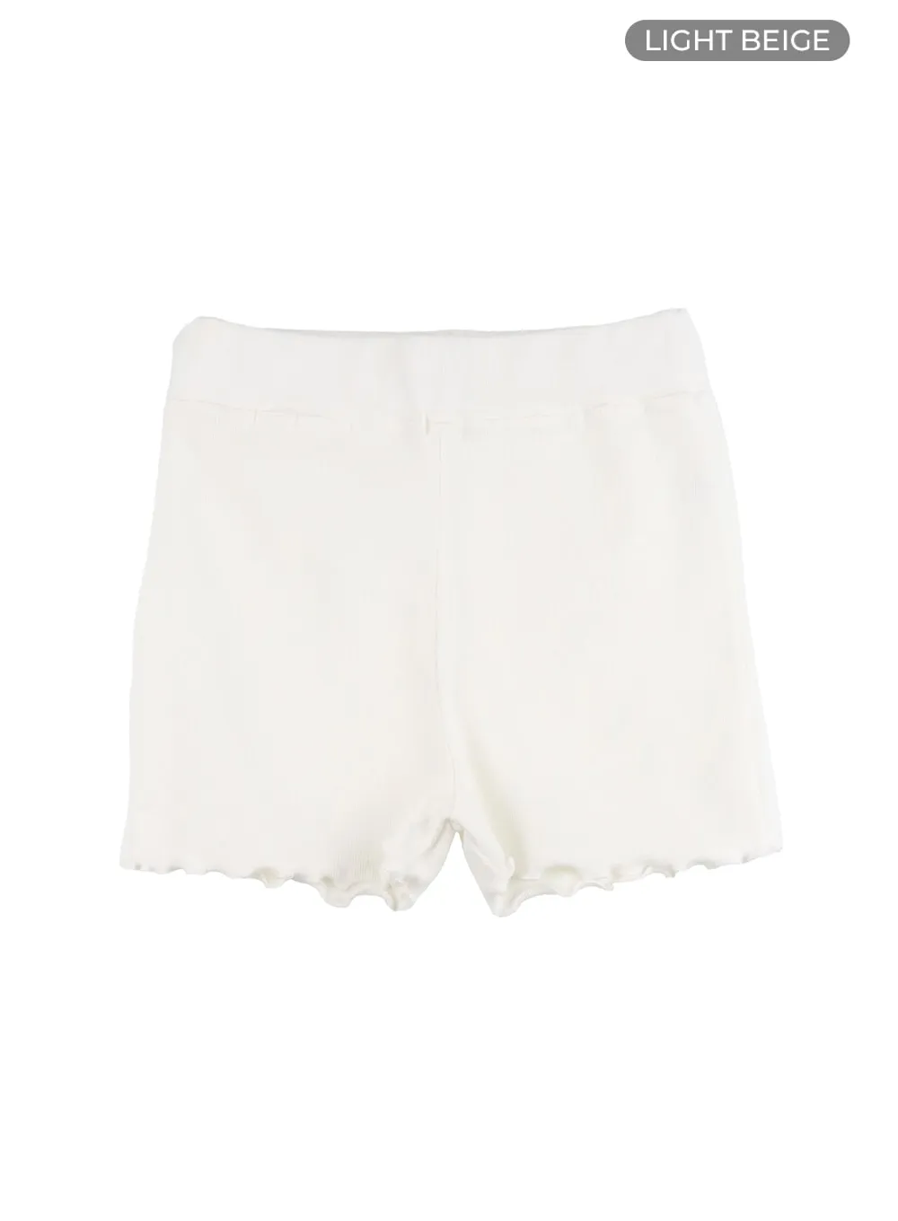 Solid Ruffle Mini Shorts CA422