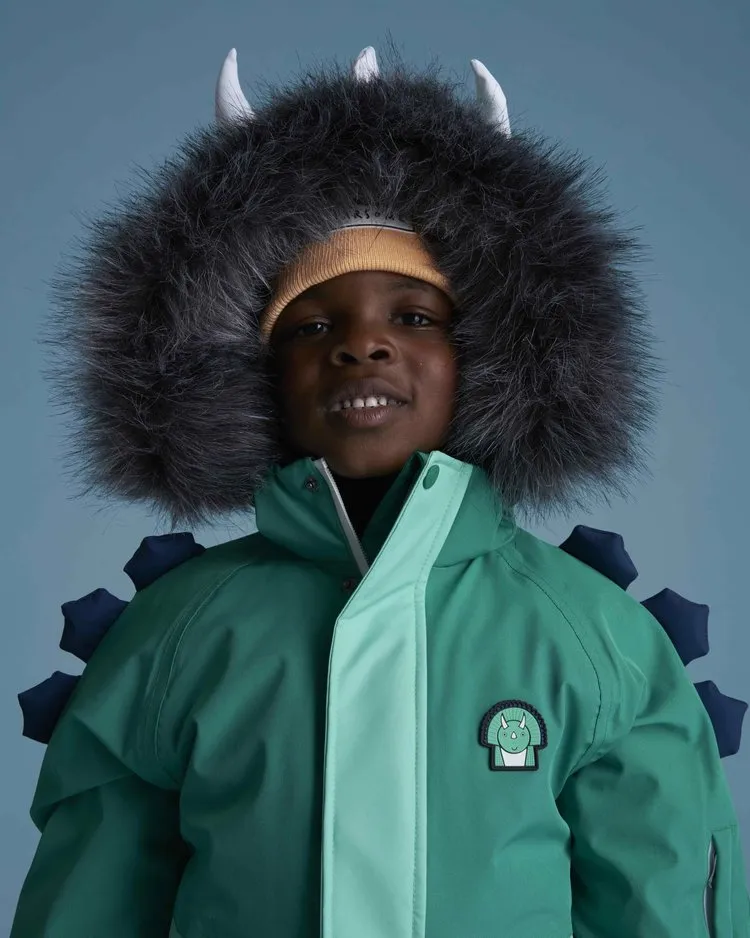 Spike the Dinosaur - Kids Ski Jacket