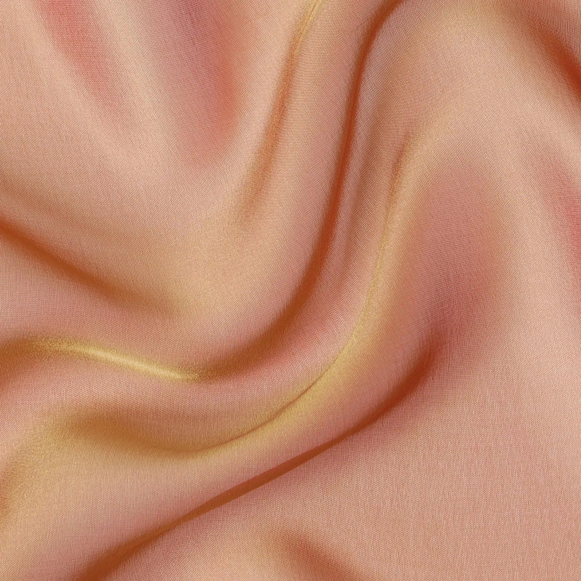 Sunrise Blush Silk Chiffon Fabric - Order Online, 110cm Wide, Exquisite South Korean Changent Weave-D18153