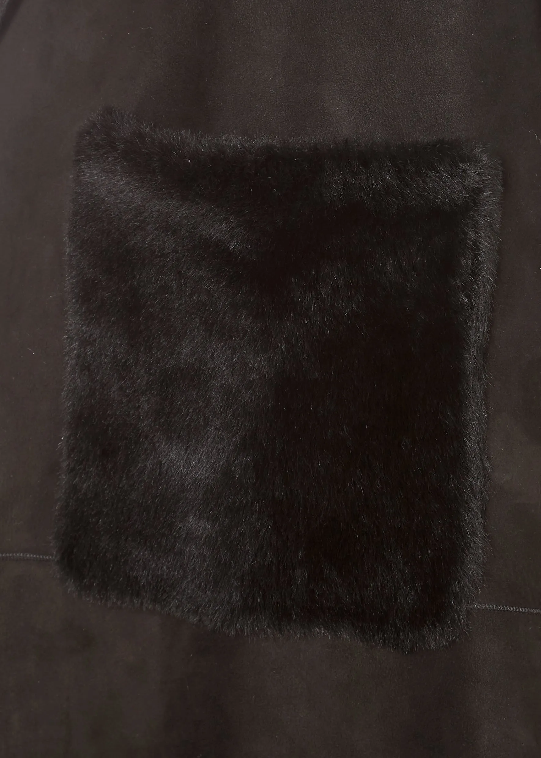 Suprema 'Black Reversible Sheepskin Gilet'