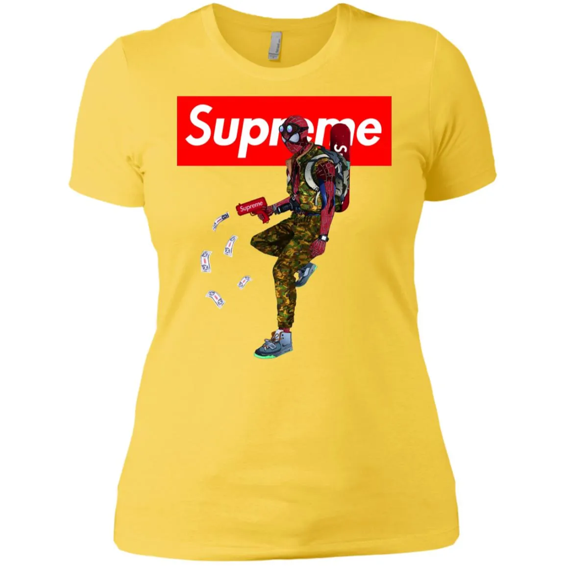 Supreme Spider Man Best T-shirt Women Cotton T-Shirt