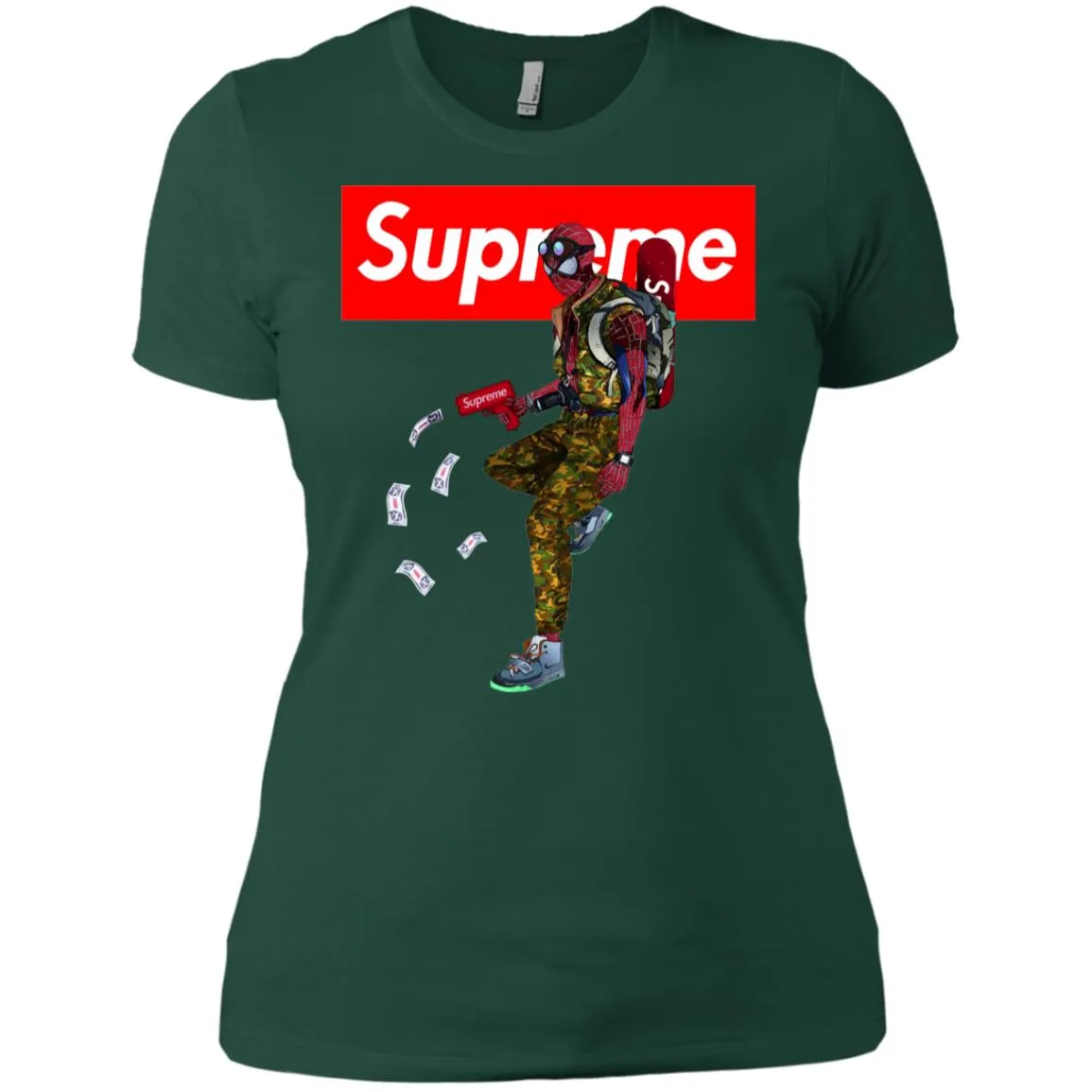 Supreme Spider Man Best T-shirt Women Cotton T-Shirt