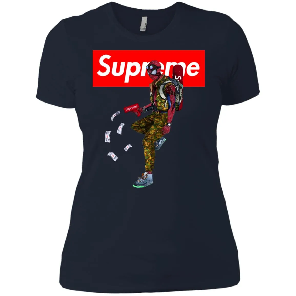 Supreme Spider Man Best T-shirt Women Cotton T-Shirt