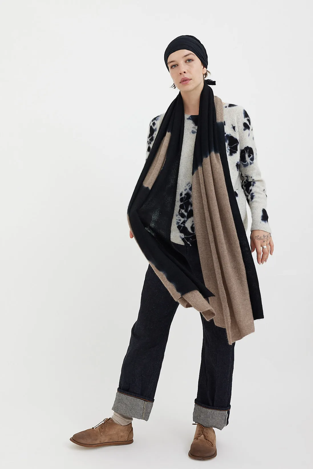 Suzusan - Shibori Cashmere Shawl