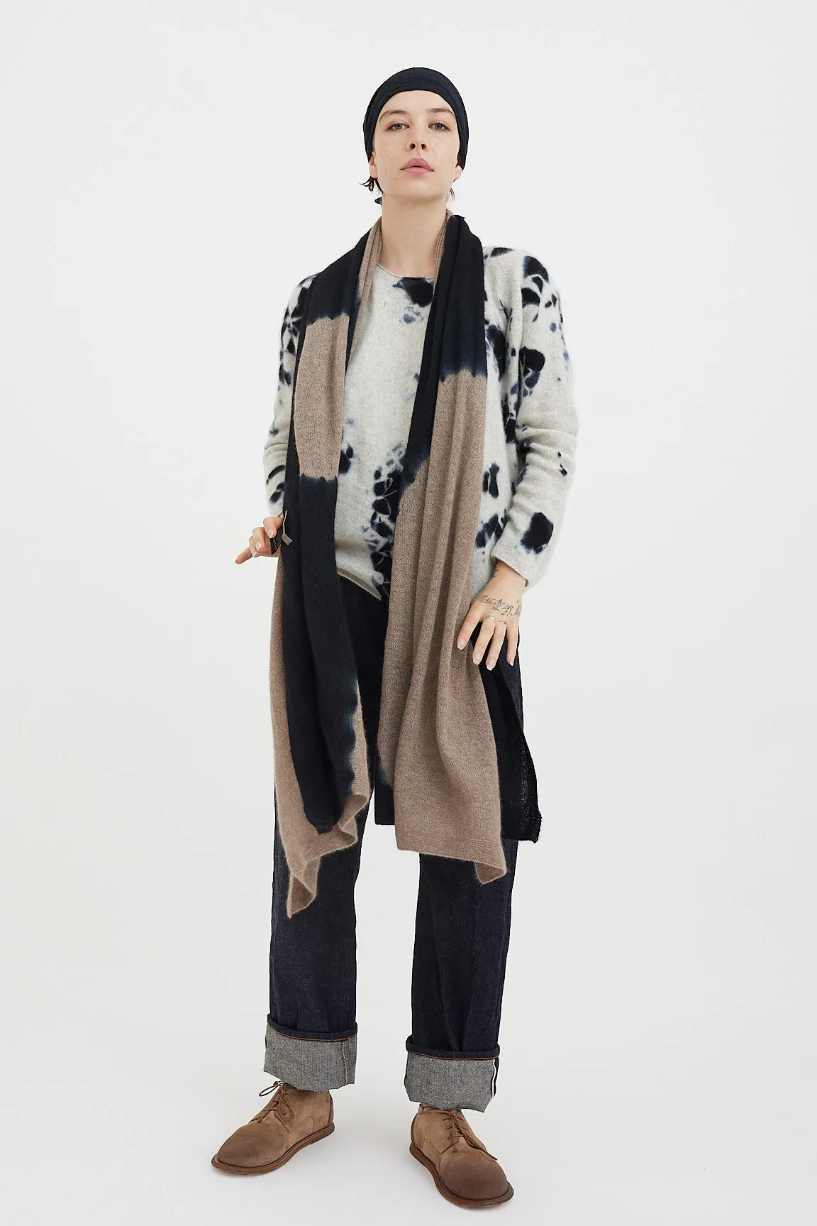 Suzusan - Shibori Cashmere Shawl