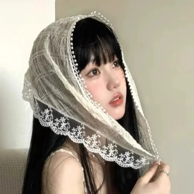 Sweet Lace Triangle Scarf Headband