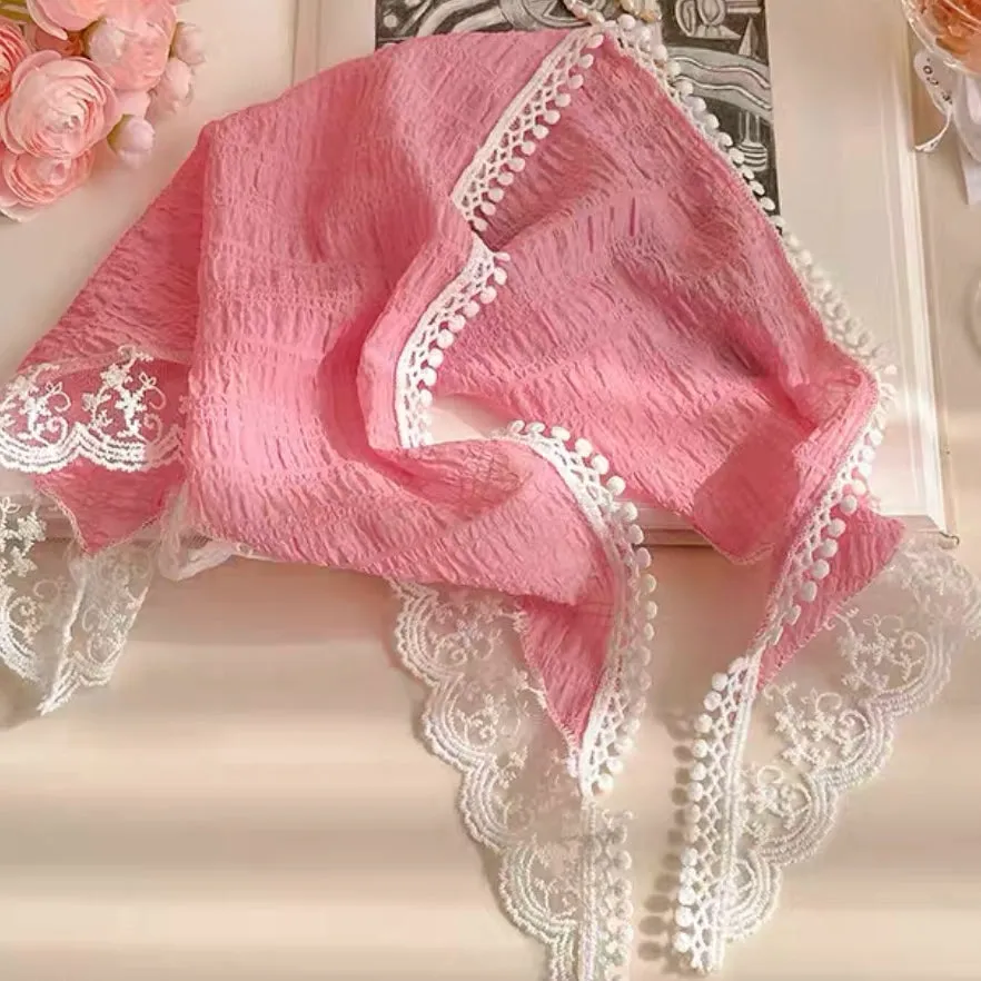 Sweet Lace Triangle Scarf Headband