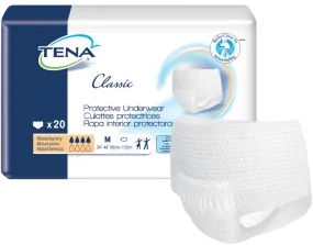 Tena 72514 Classic Protective Underwear, Large, 45"-58" White