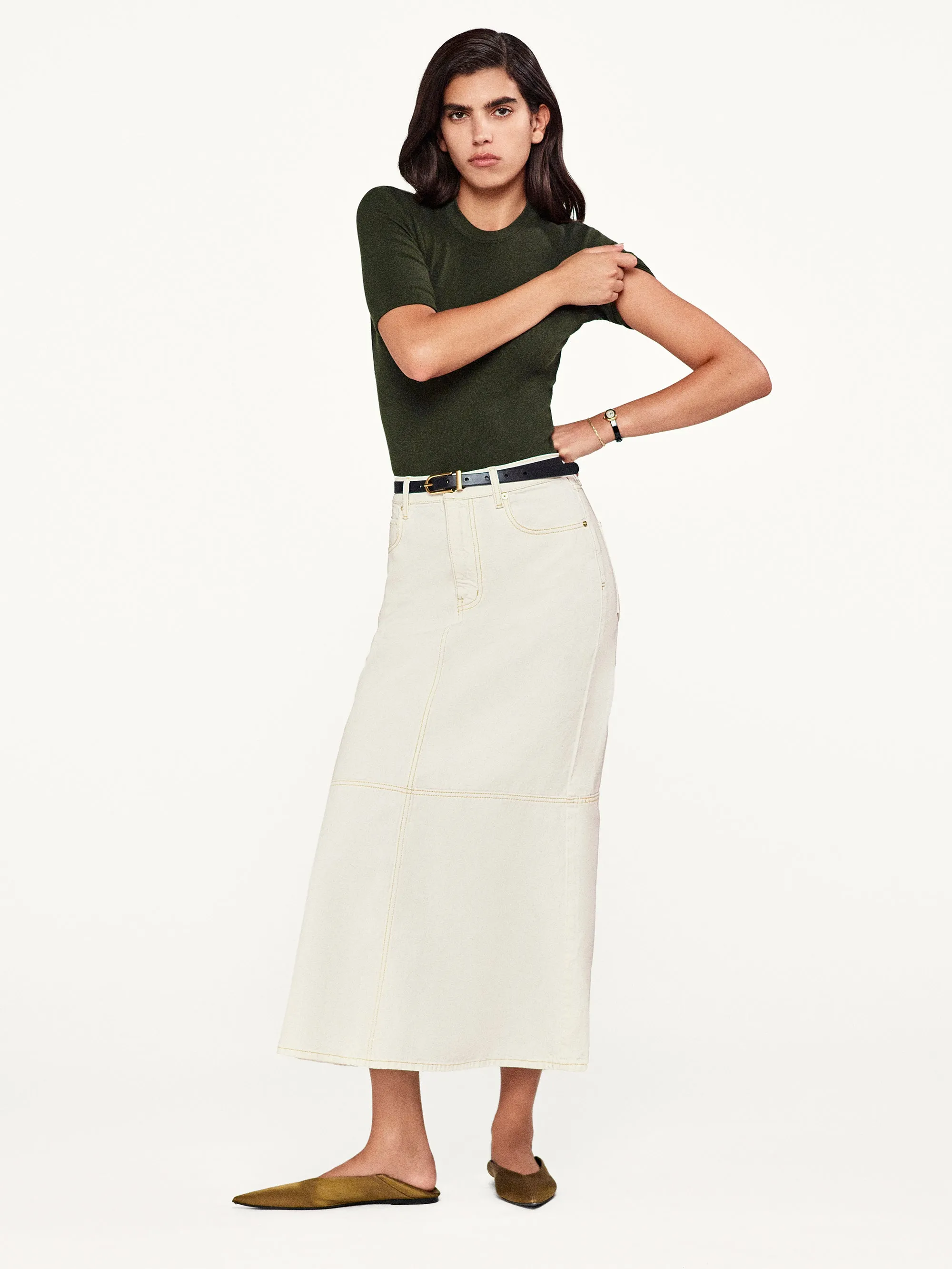 The Flounce Skirt -- Au Natural Clean