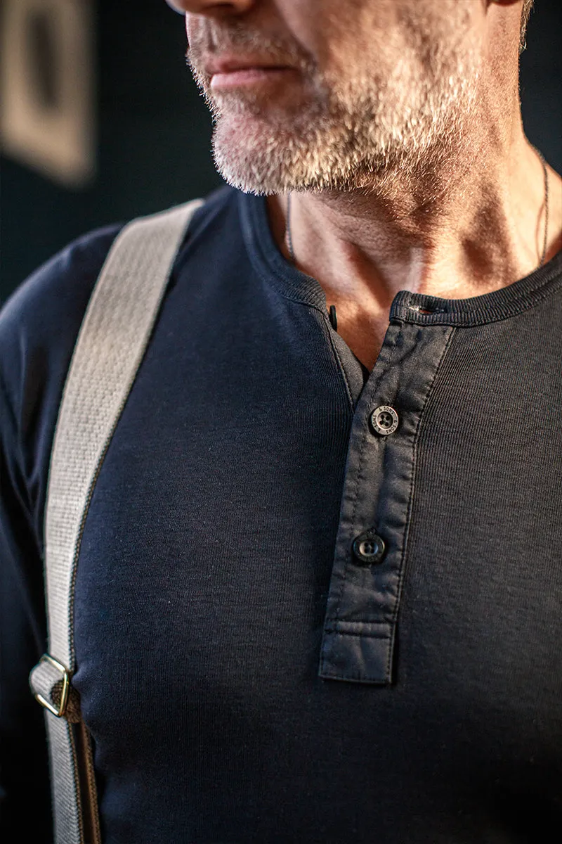 The New Elder Henley Shirt Black