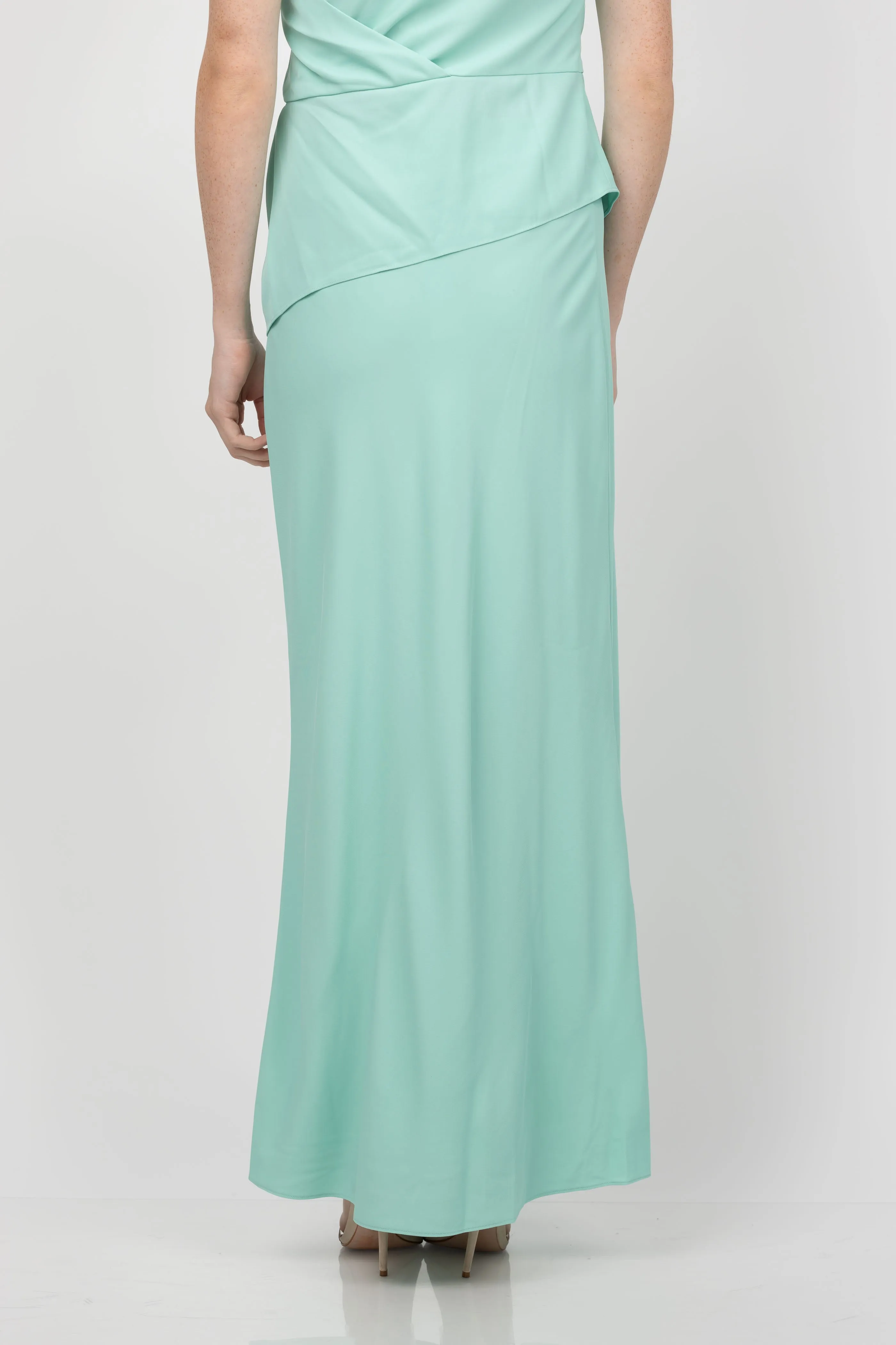 The Sei Crepe Maxi Skirt in Seafoam