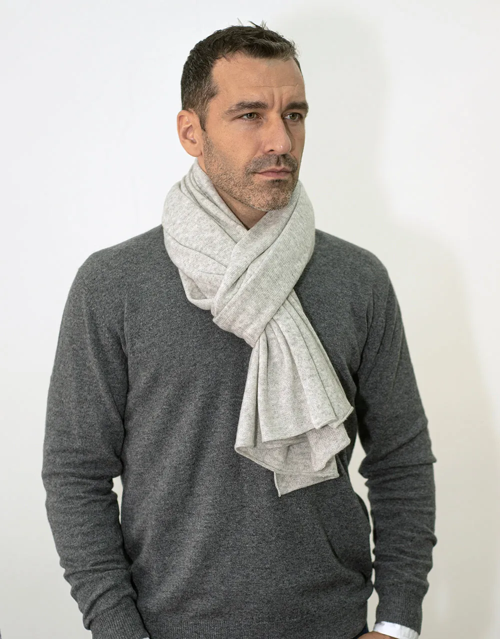 The Soft Cashmere Scarf in Platinum