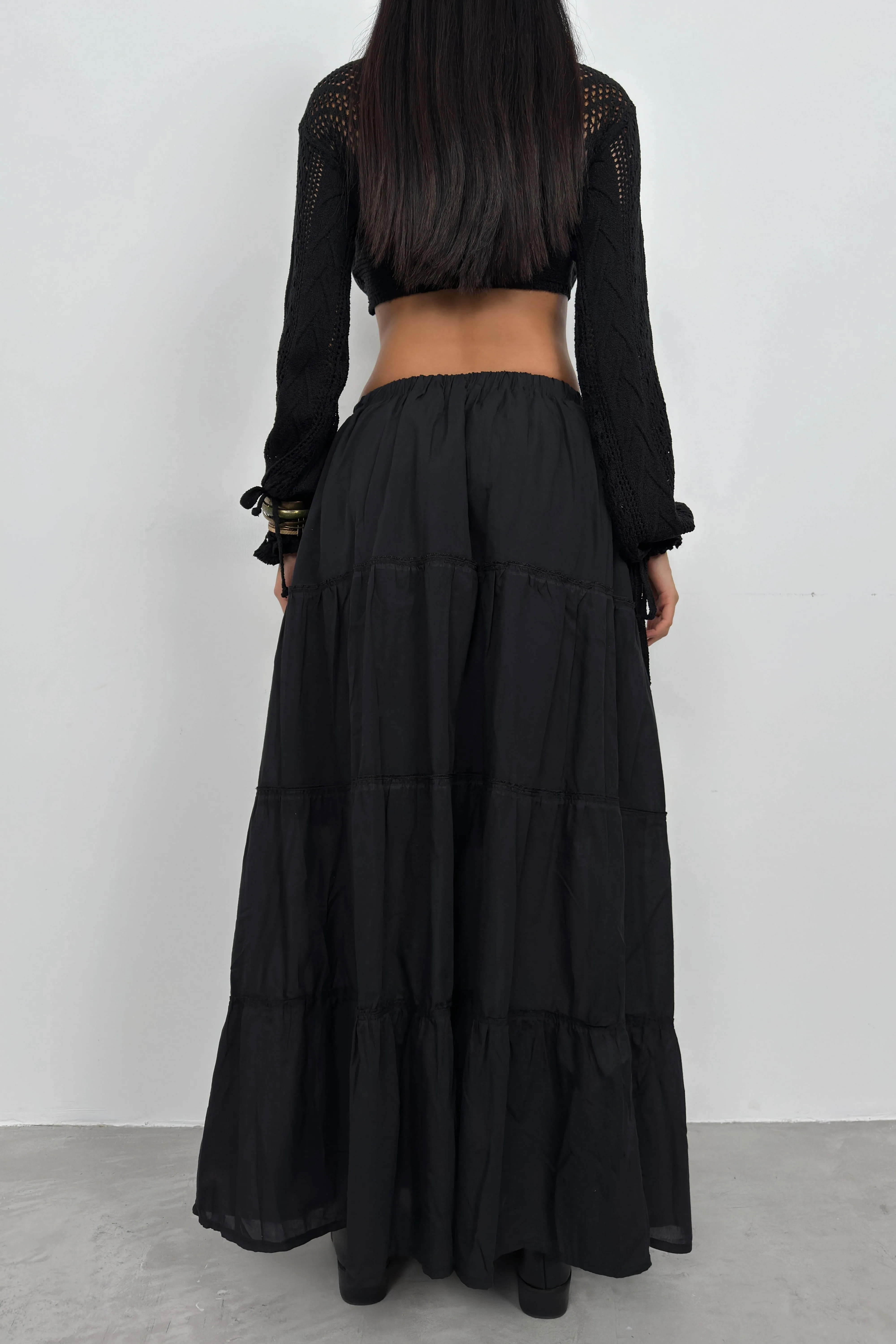 Tiered Maxi Skirt