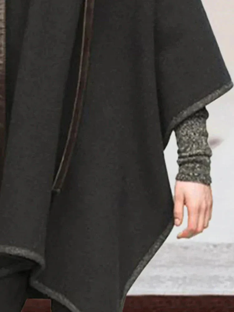 Trendy Tweed Cape Coat