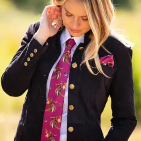 Turf War Mulberry Ladies Silk Tie