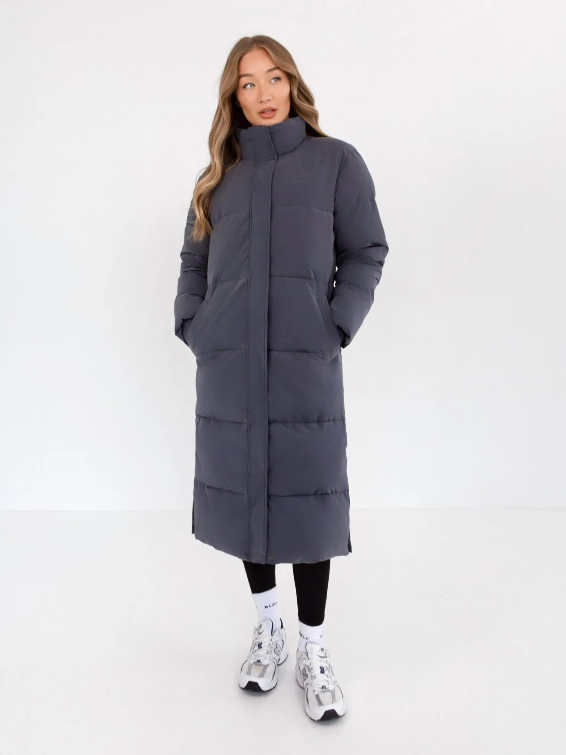 Ultimate Longline Puffer Coat - Midnight Blue