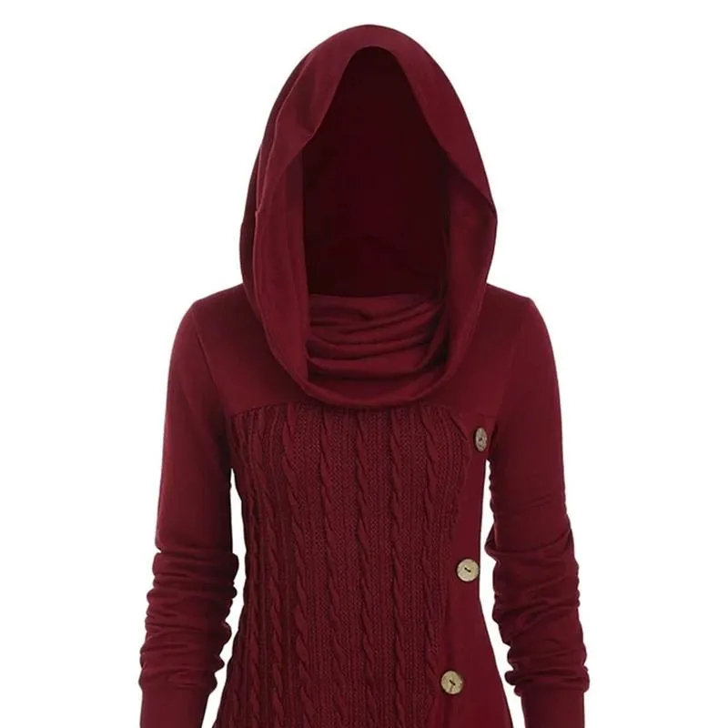 Unique hooded dress for trendy winter style