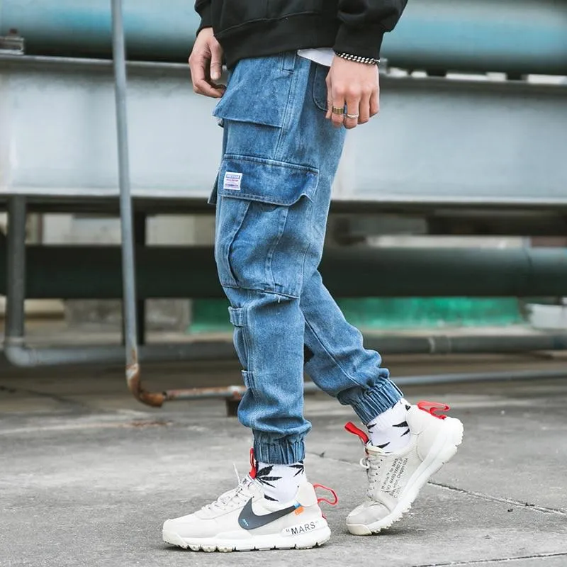 Vintage Denim Cargo Pants