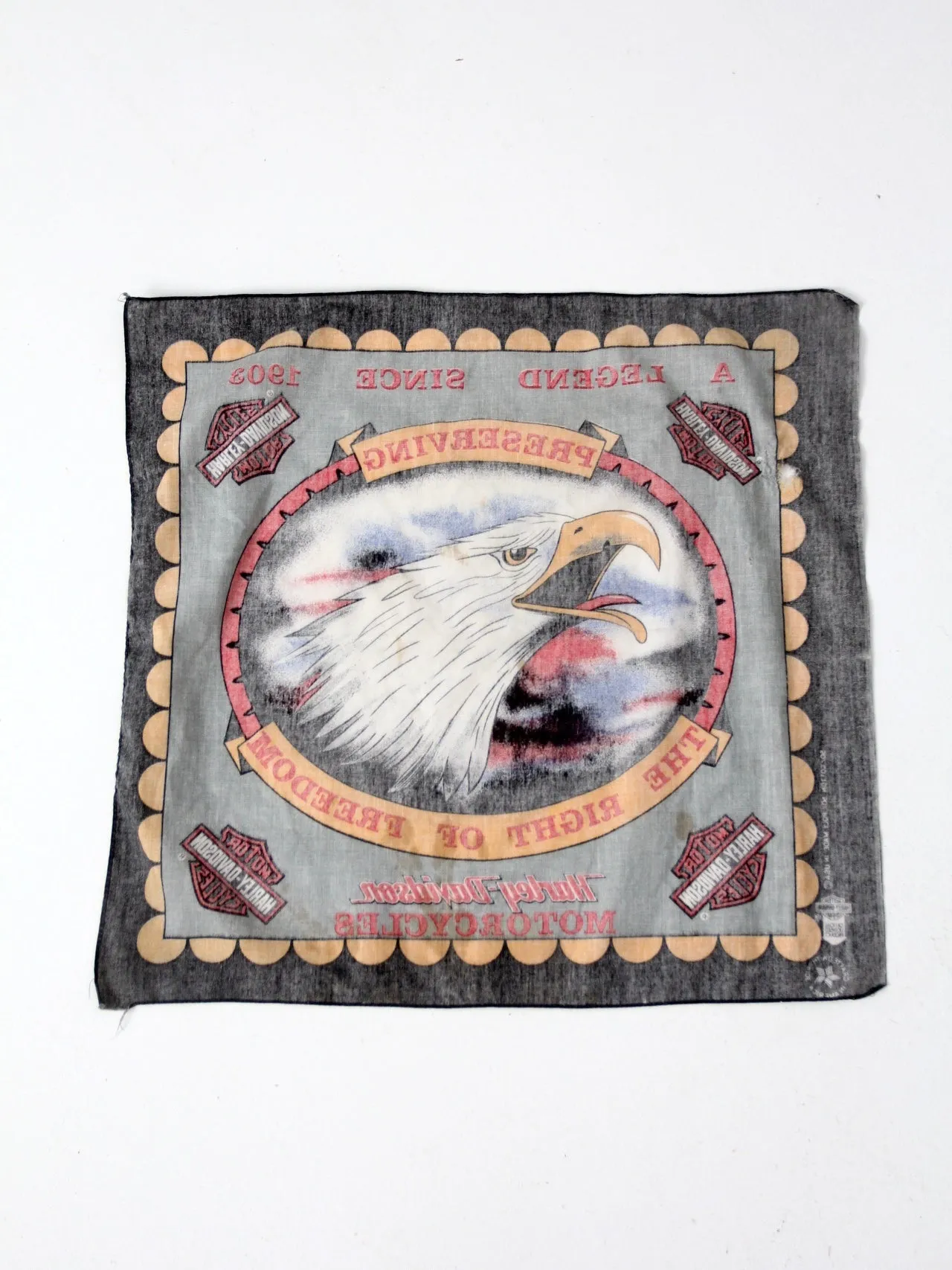 vintage Harley Davidson bandana