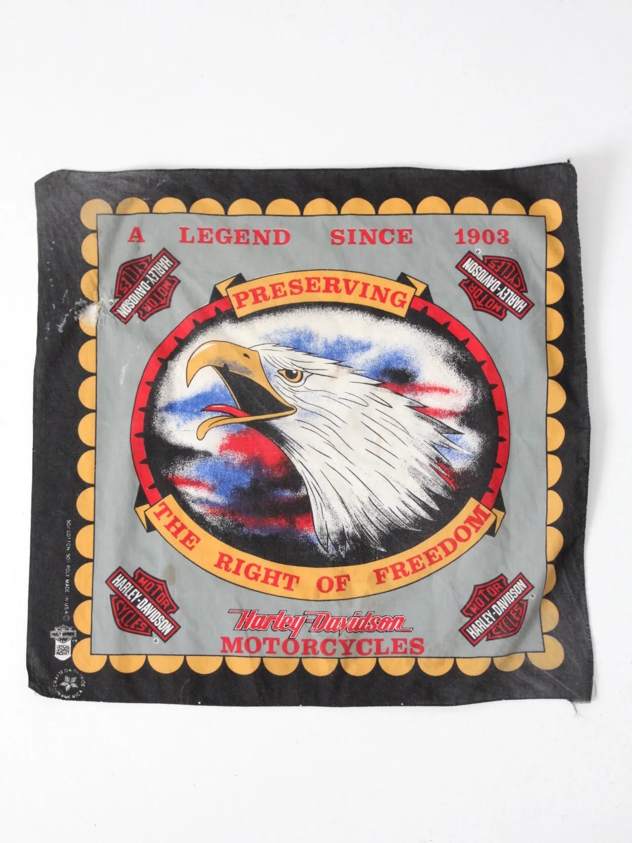 vintage Harley Davidson bandana