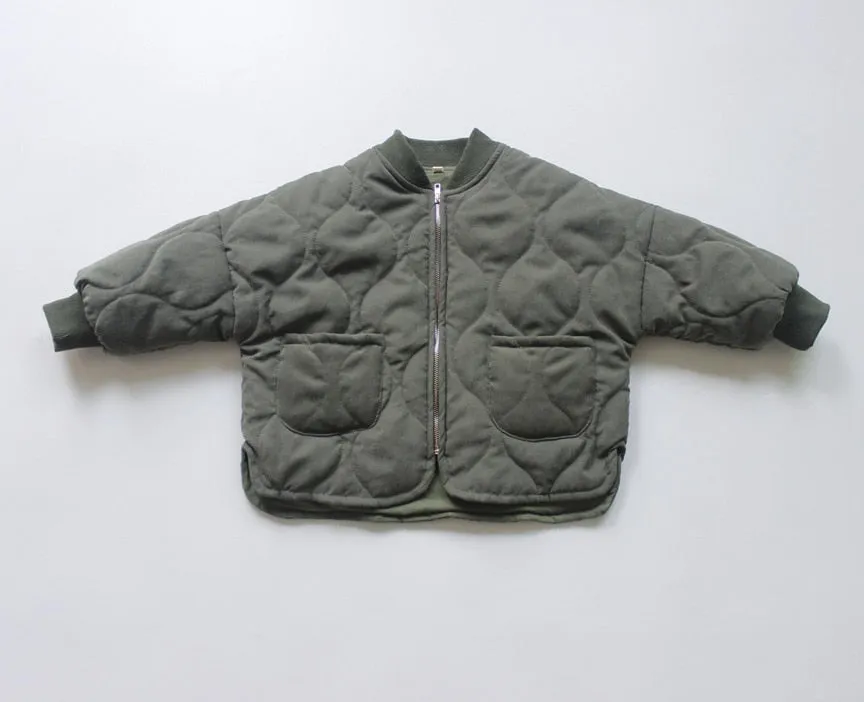 Warm Padded Front-Pocket Jacket