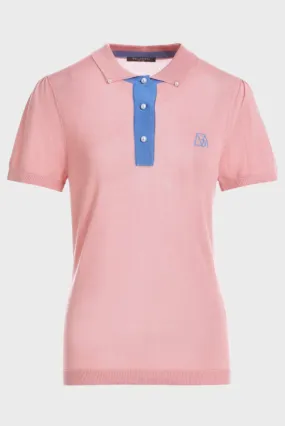 Women’s Chic Two-Tone Tencel Polo