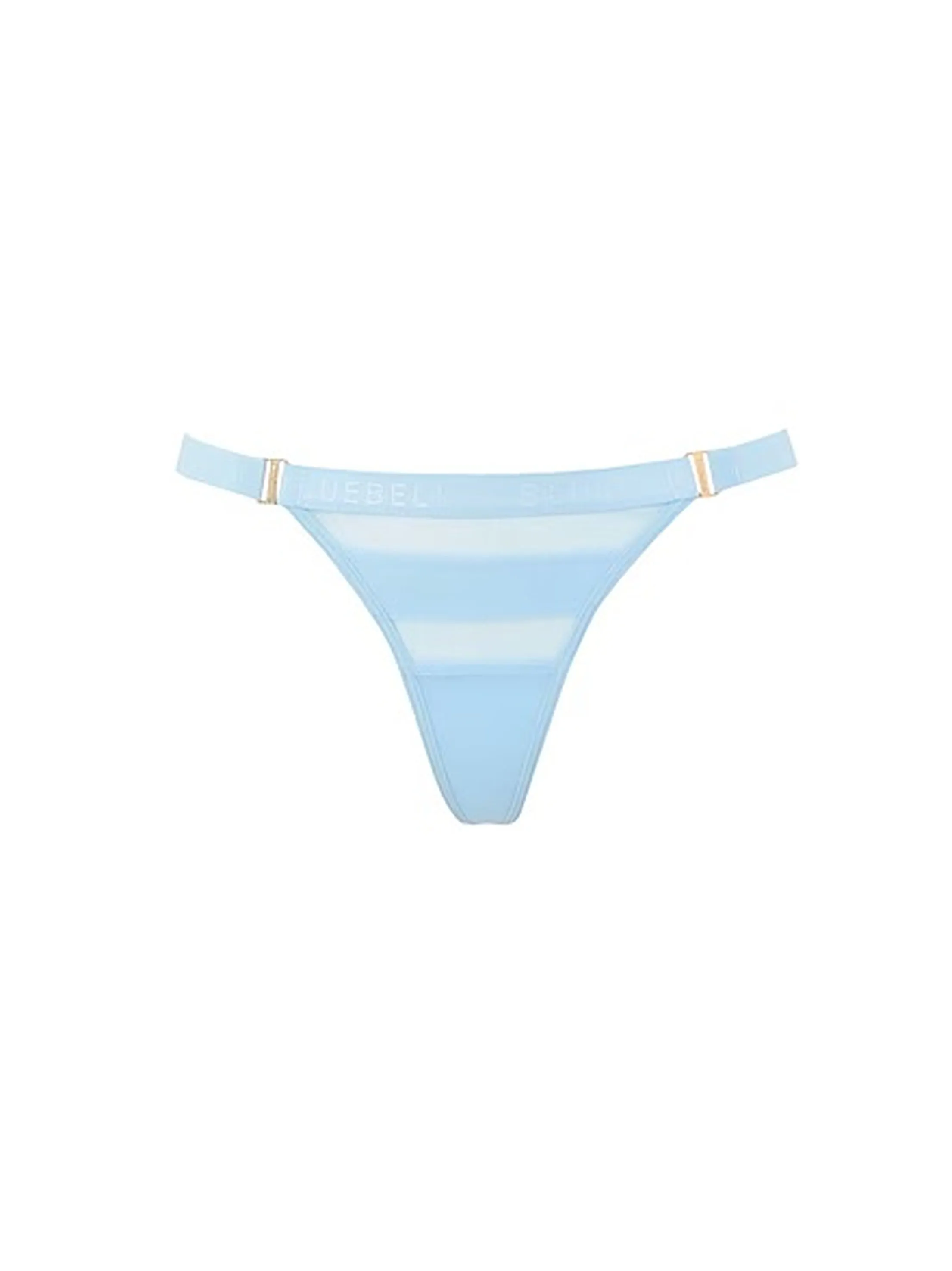 Women's Mesh String,Light Blue