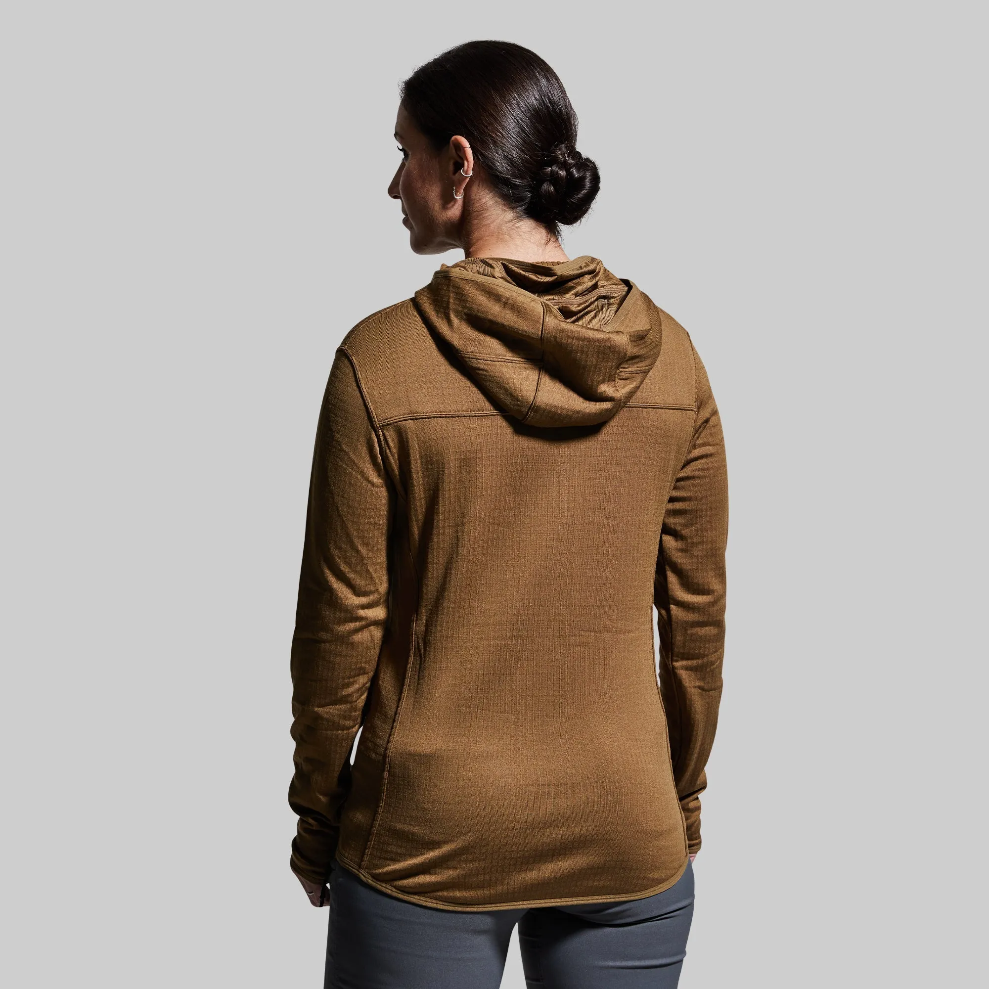 Women's Quiver Full Zip Hoodie (Coyote Brown)