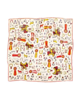 Word Jumble Silk Scarf