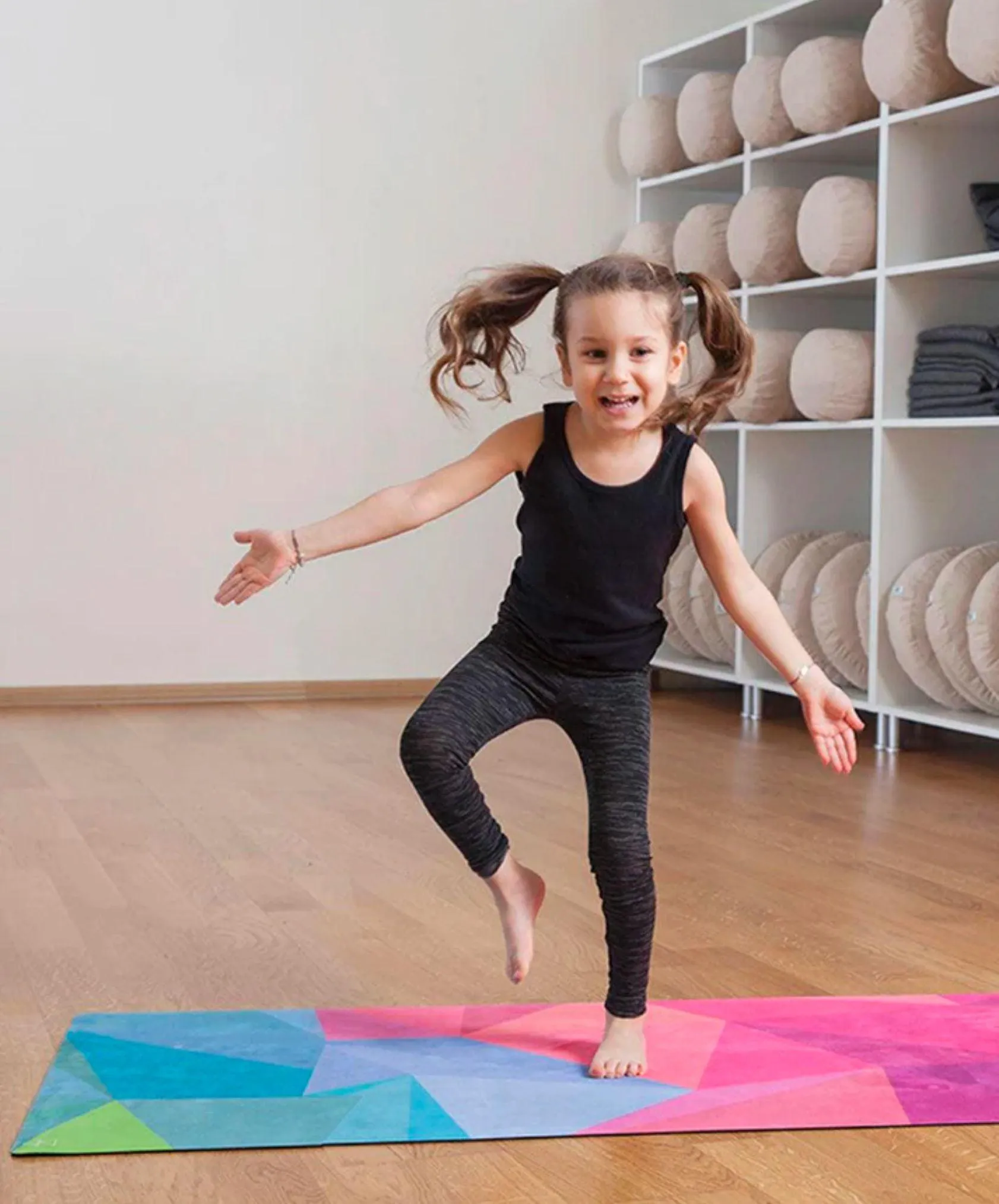 YDL Combo Kid’s Yoga Mat - 2-in-1 (Mat   Towel) For Kids Yoga Practices