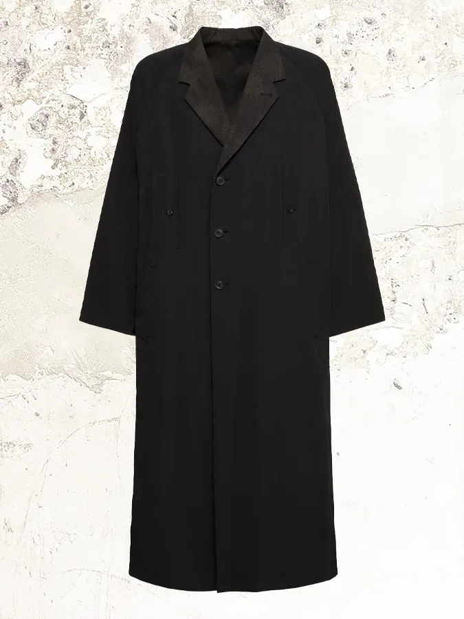 YOHJI YAMAMOTO reversible reglan-sleeves coat