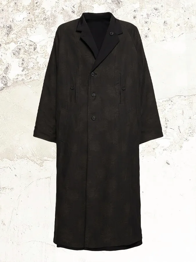 YOHJI YAMAMOTO reversible reglan-sleeves coat