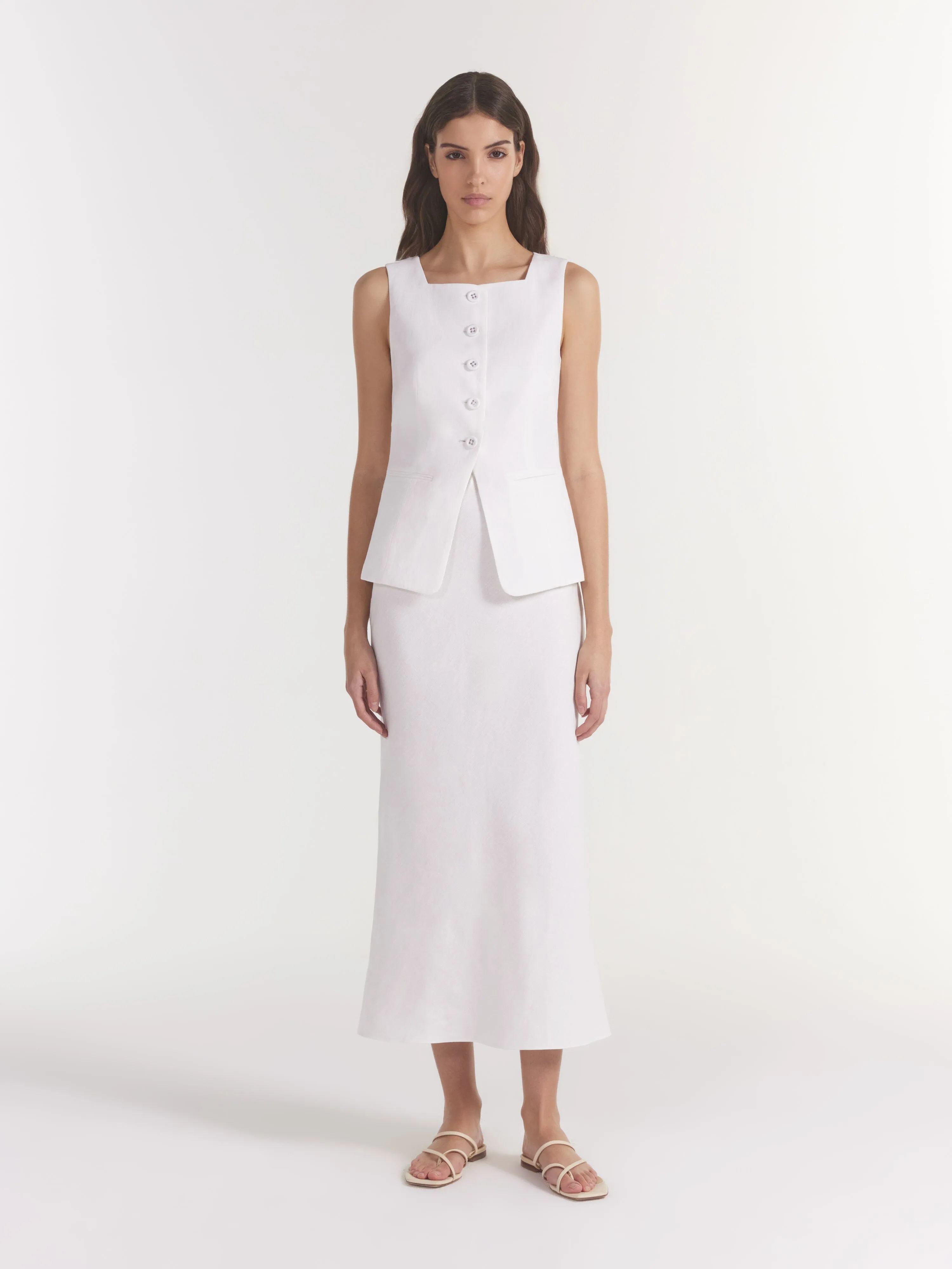 Zuzu Waistcoat in Ivory